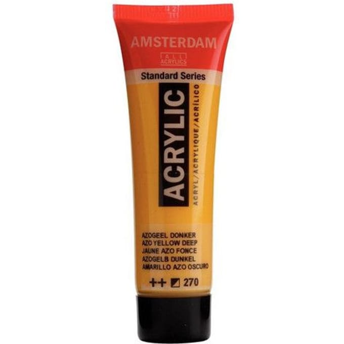 Verf - Acryl - 270 - Azo geel donker - Amsterdam - 20ml