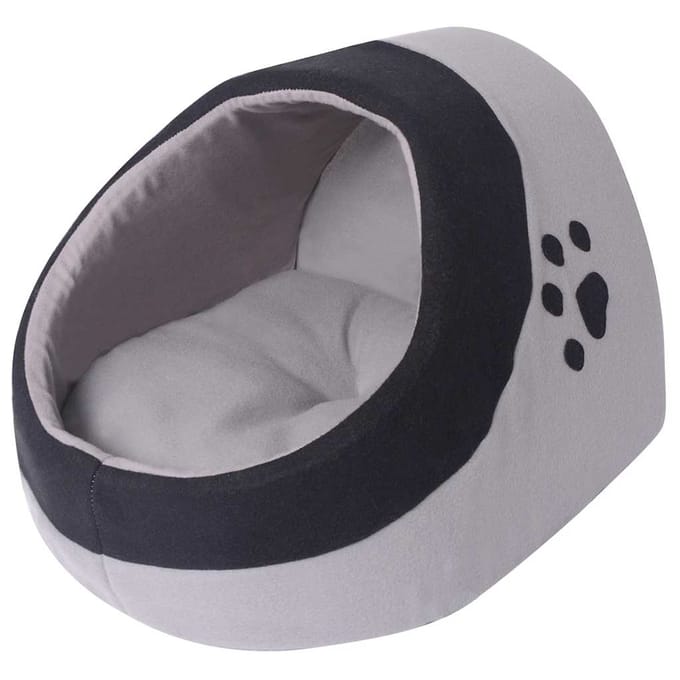 vidaXL - Kattenmand - M - grijs - en - zwart