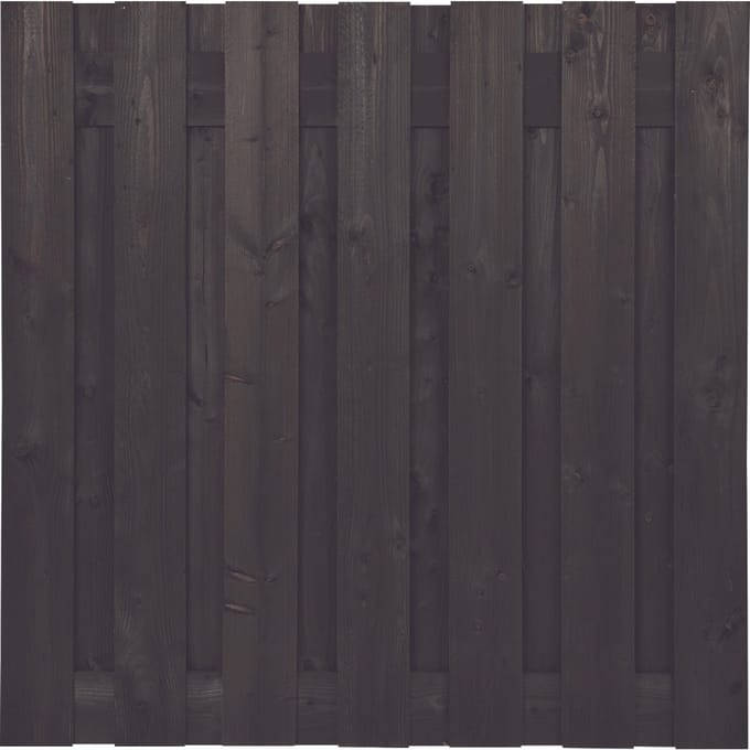 Intergard Zwarte schutting Douglas 180x180cm