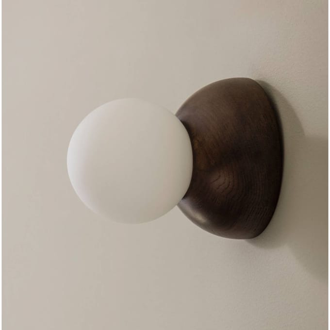 Globen Lighting Torrano 13 Wand-/ Plafondlamp, Rood Gebeitst Eikenhout