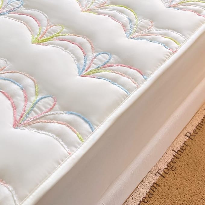 Bonenjoy – housse de matelas matelassée, couvre-lit élastique, linge de lit de Style Simple pour la maison (Pas de taie d'oreiller) 90x200x25cm 1pc