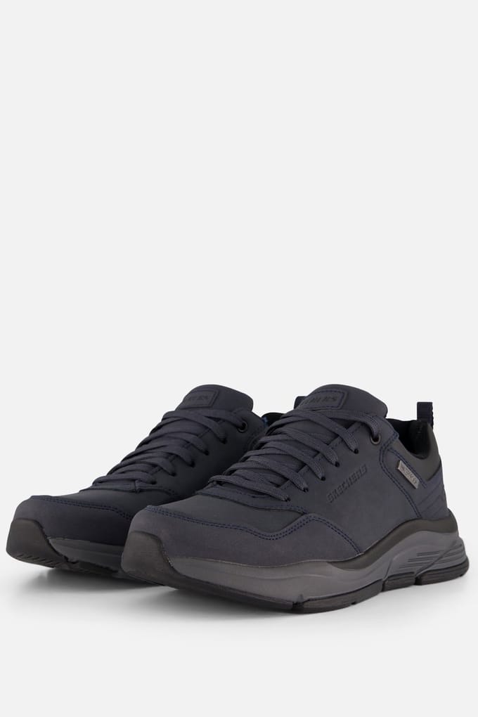 Skechers Bengao - Hombre Heren Veterschoenen - Navy