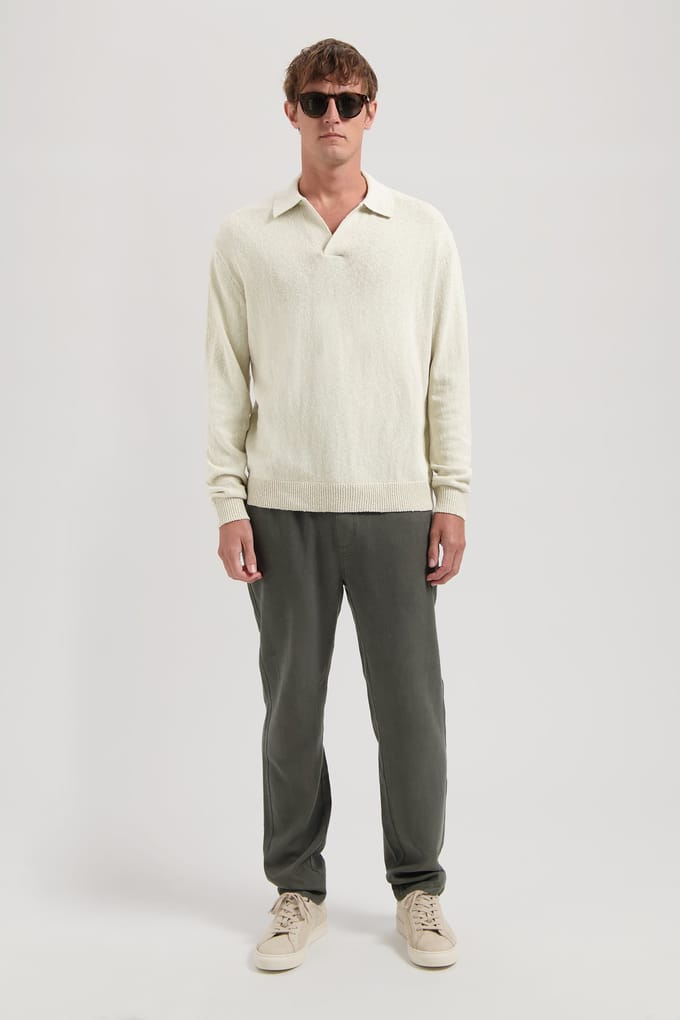 Dstrezzed Ds-niki Polo Silver Birch Taglia: L | Maglie a manica lunga Outlet | Uomo | Grigio