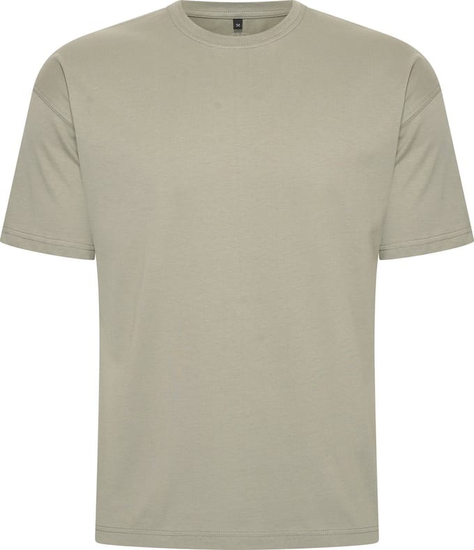 Mario Russo Oversized T-shirt - T-shirts Heren - Katoen - M - Lichtgroen