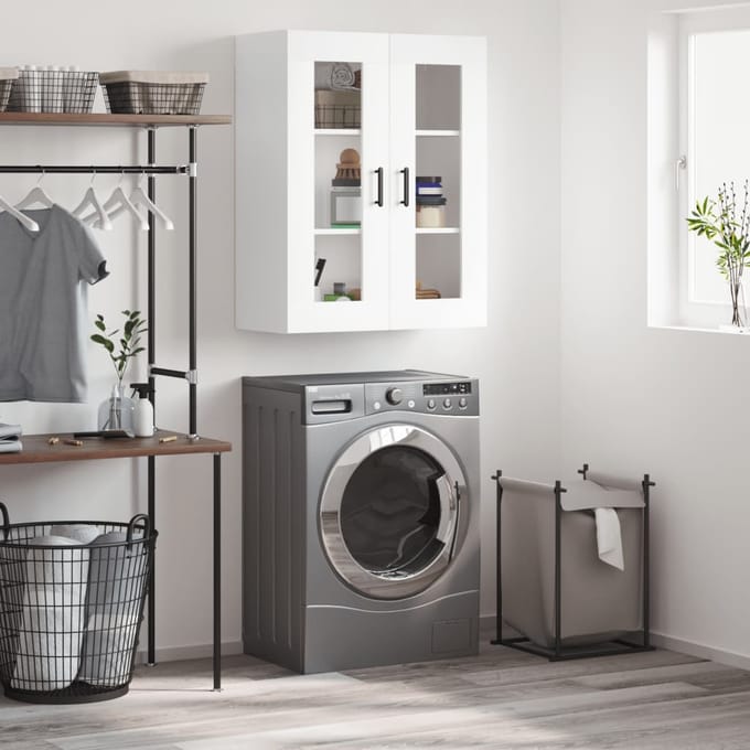 vidaXL - Wandkast - 69,5x34x90 - cm - wit