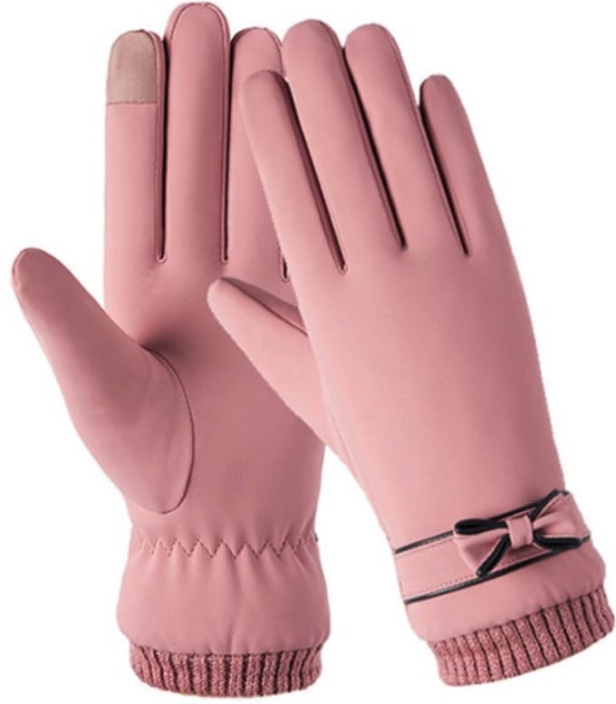 Hidzo Handschoenen - Dames - Roze - Maat S/M - Touchscreen