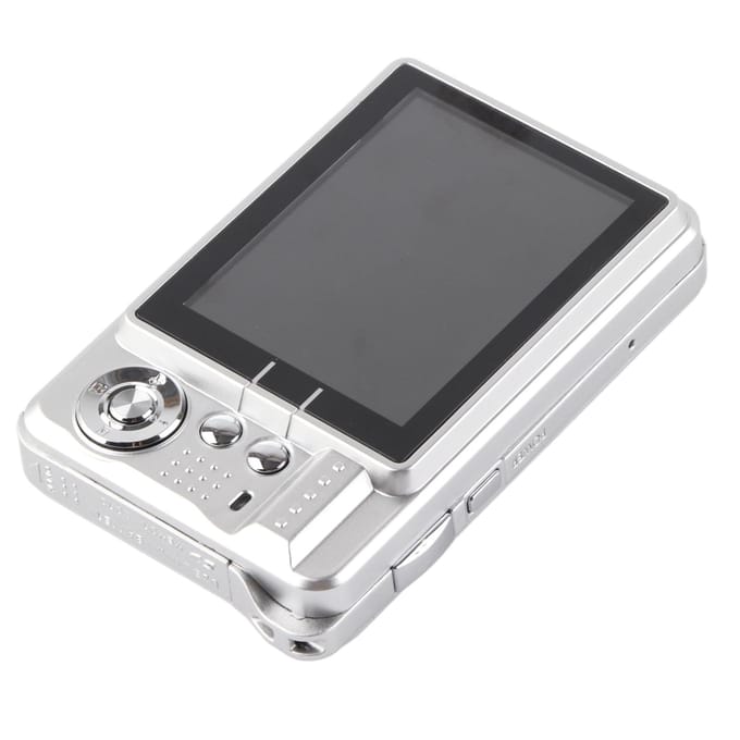 Appareil photo numérique 4K 48 MP, écran LCD 2,7 pouces, zoom 8x, anti-vibration, pour la photographie et le vlogging argenté