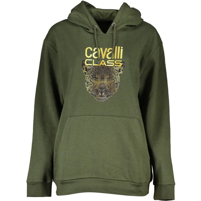 Leopard Hoodie Legergroen