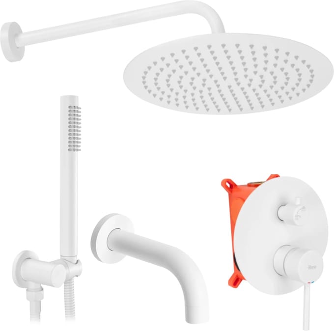 Rea Lungo Regendouche Wit 9cm