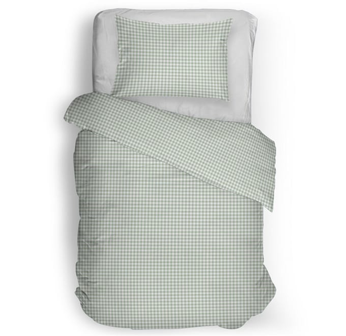 Snoozing Kaat Dekbedovertrek - Eenpersoons - 140x200/220 cm - Green