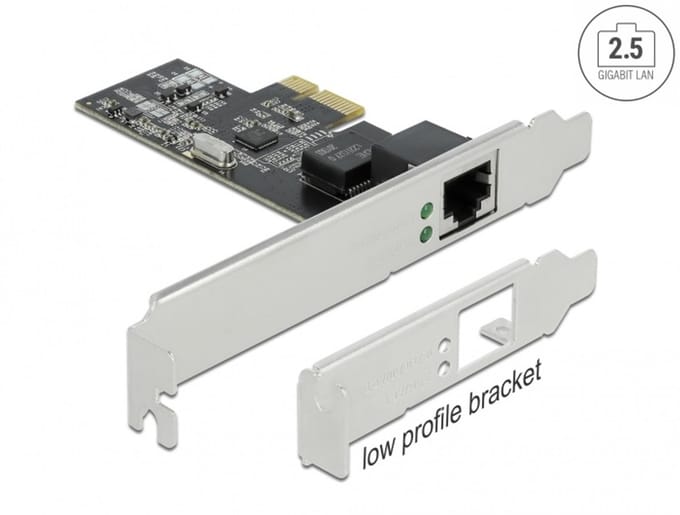 Delock PCI Express x1 Card 1 x RJ45 2.5 Gigabit LAN RTL8125