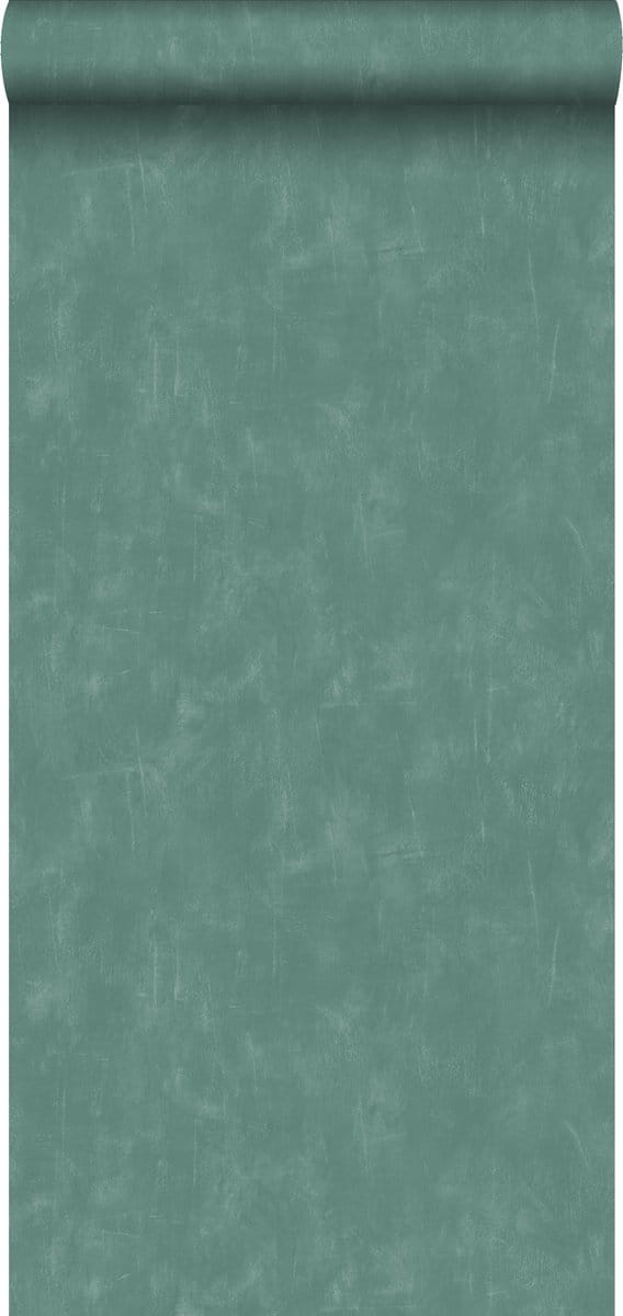 ESTAhome behang geschilderd effect petrolblauw - 53 cm x 10.05 m - 148722