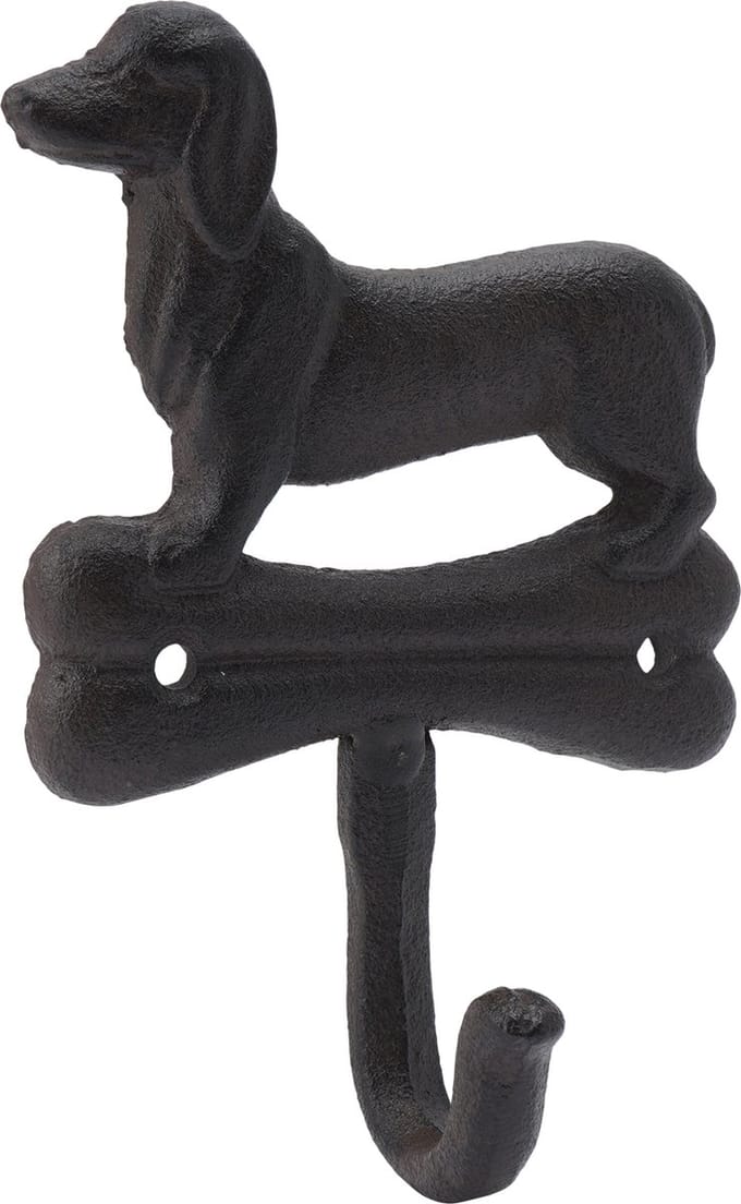 CGB GIFTWARE The Iron Works Dog Single Wall Hook H:15cm W:10cm D:5cm