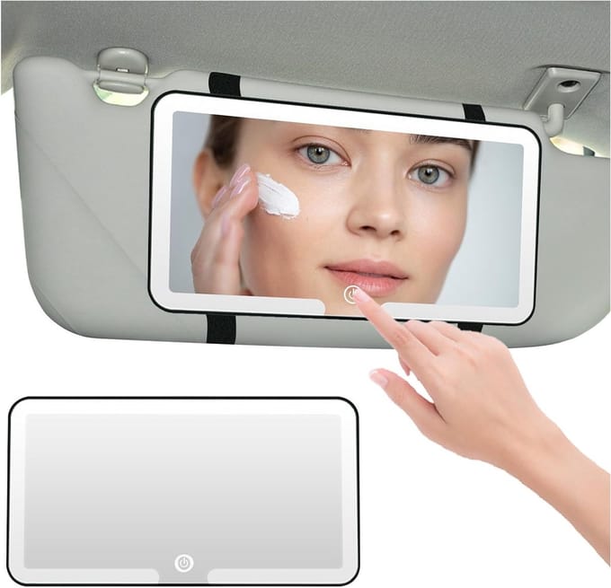 Verlichte Make-up Spiegel met Vergroting en Dimbare Verlichting voor Perfecte Make-up Looks