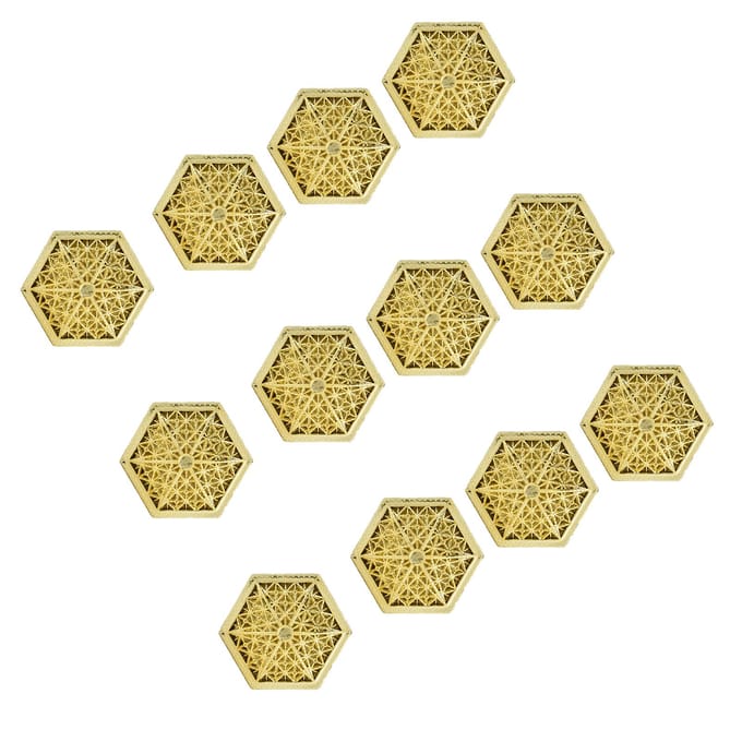 12 STUKS Holle Snoepdoos Plastic Snoepdoos Container voor Bruiloft Bruidsdouche BenodigdhedenGoud beige