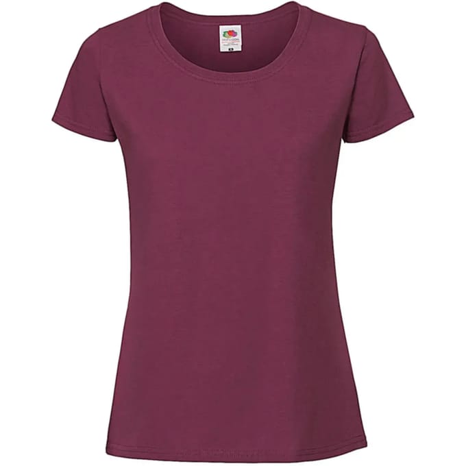 Dames-T-shirt Fruit of the Loom Ringspun Premium