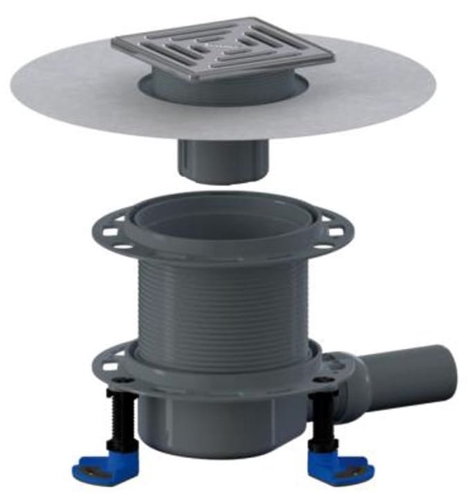 DALLMER Vloerafvoer DallDrain Select Vario, DN 50, 150 x 150 mm, 517050