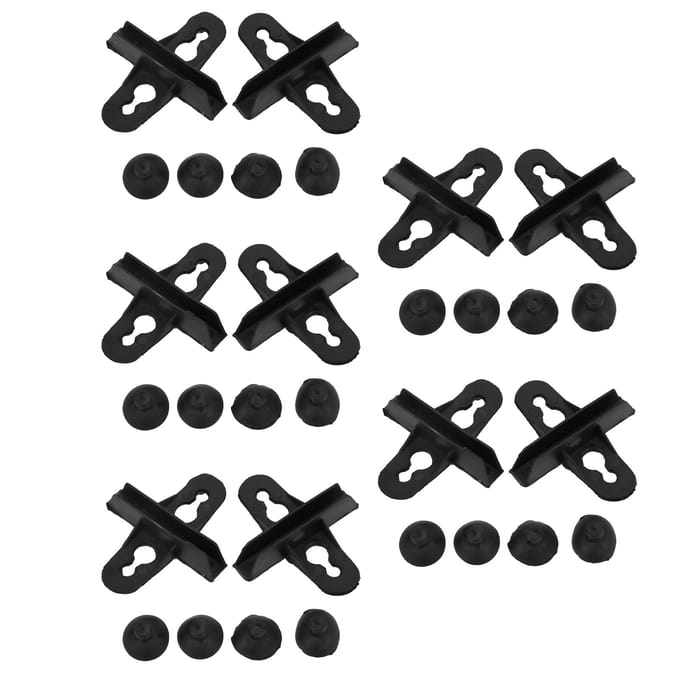 10 Pièces Aquarium Ventouse en Plastique Clip Durable Support de Feuille Séparatrice d'Aquarium pour Aquariums black