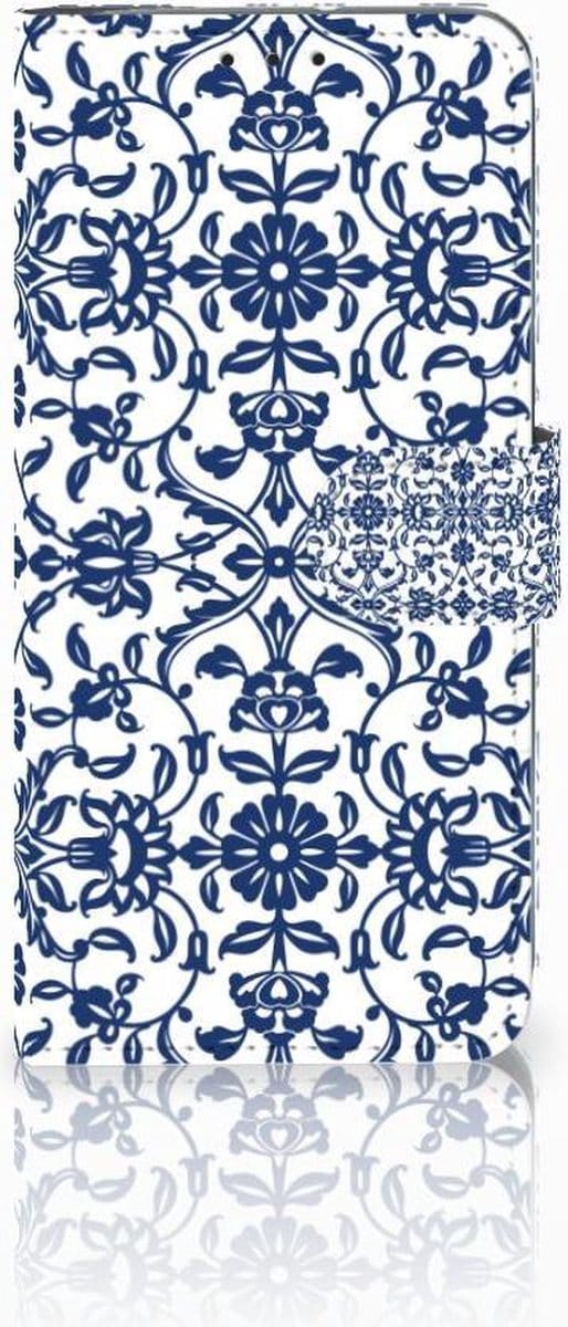 Motorola Moto G7 Power Hoesje Flower Blue