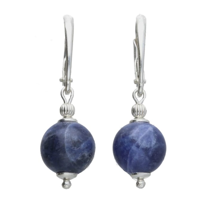 Bela Donaco Oorbellen Blue Jeans – Sodaliet – Sterling Zilver