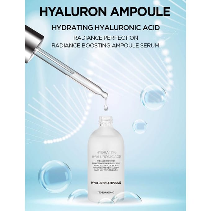 TOSOWOONG Hydraterende Hyaluronzuur Ampul 100ml 1 PCS white