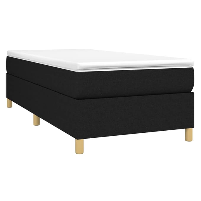 vidaXL - Boxspring - bed - 80x200 - cm - stof - zwart