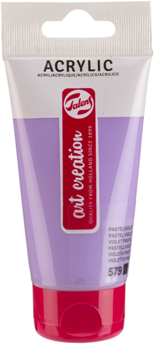 Acrylverf tac 579 pastelviolet tube 75ml | 3 stuks