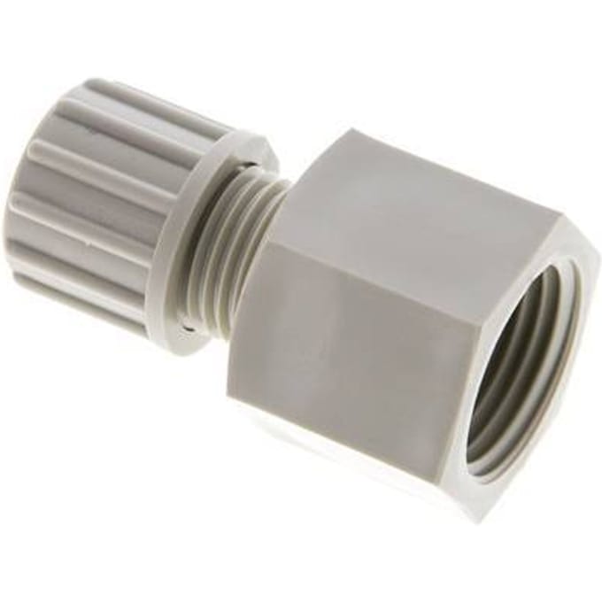 10x8mm & G1/2'' PP Rechte Knelfitting Binnendraad 10bar