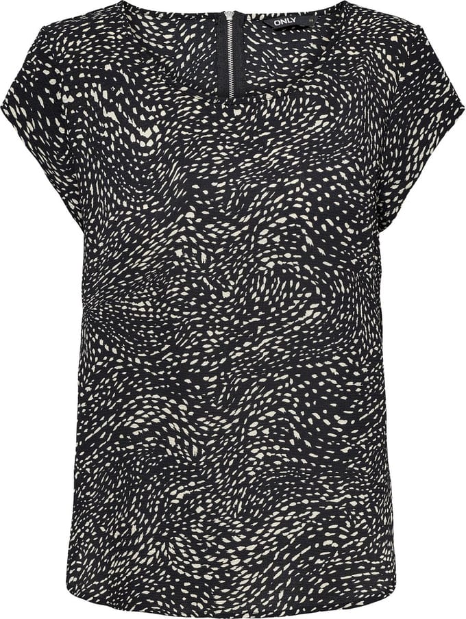 ONLY ONLVIC SS AOP TOP NOOS PTM Dames T-shirt - Maat 34