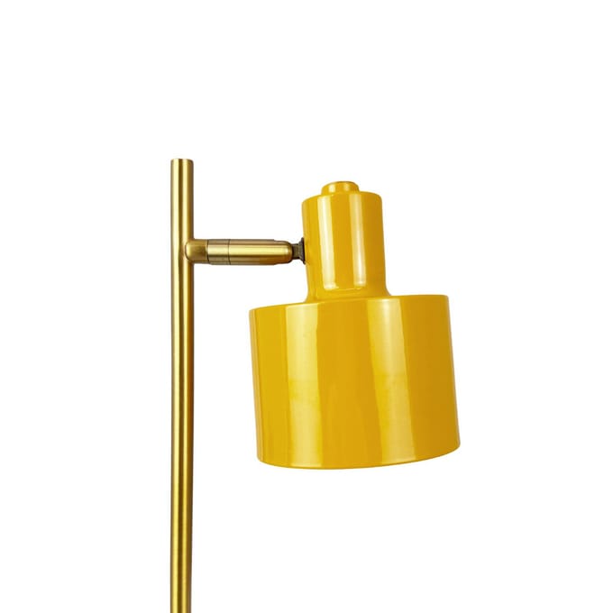 Dyberg Larsen LED-batterijtafellamp Ocean Mini, curry/turkoois