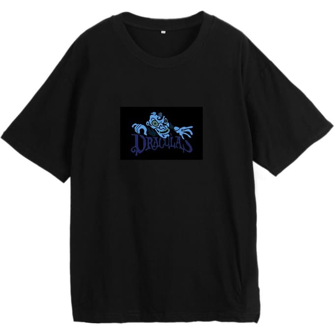 T-shirt Dracula LED Light EL Equalizer activé par le son XL black