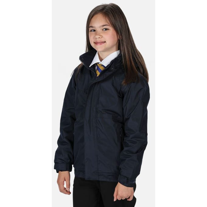 Regatta Kids Unisex Thermoguard Fleece Lined Dover Jacket (Winddicht & Waterdicht) (Marine/Navy)