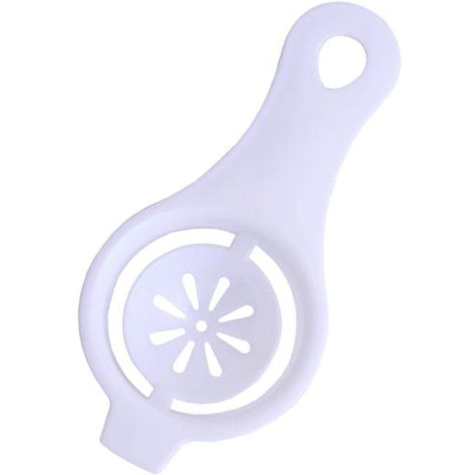 Eierfilter Plastic Eiwitafscheider Eigeel Eiwitafscheider Keuken Bakgereedschap one size wit