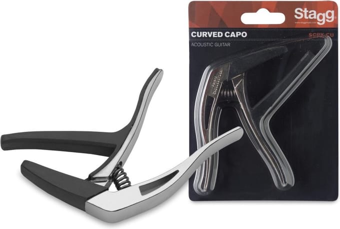 Stagg Gitaar Capo Akoestisch/Elektrisch SCPX-CU CR