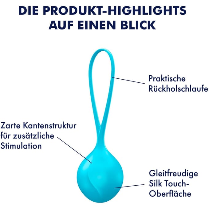 Enkele siliconen-liefdeskogel, 3,8 cm