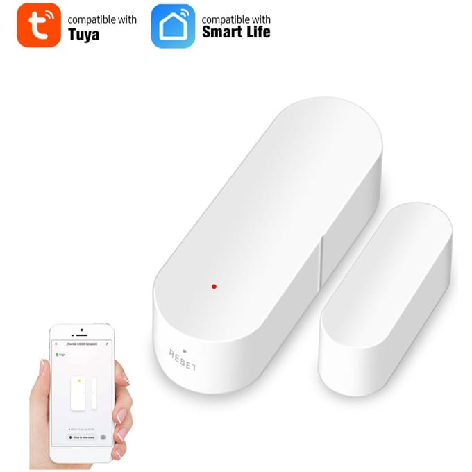 Wifi Smart Deur Raam Sensor Alarm Magnetisch Home Security Systeem Deur Open Alert APP Afstandsbediening Wifi Type wit