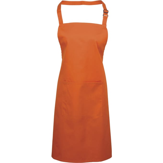 Premier Dames/Dames Kleuren Bipschort Met Zak / Werkkleding (Oranje)