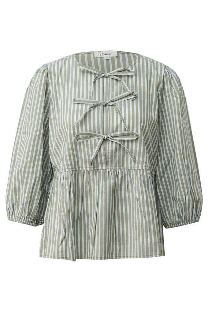 s.Oliver  Blouses Army Green Maat: 36 | Longsleeves Outlet | Dames | Groen