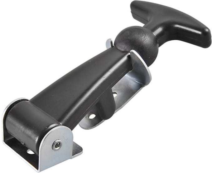 ProPlus Motorkaptrekker - Staal - Inclusief borgplaatje - 120 x 60 mm - Zwart