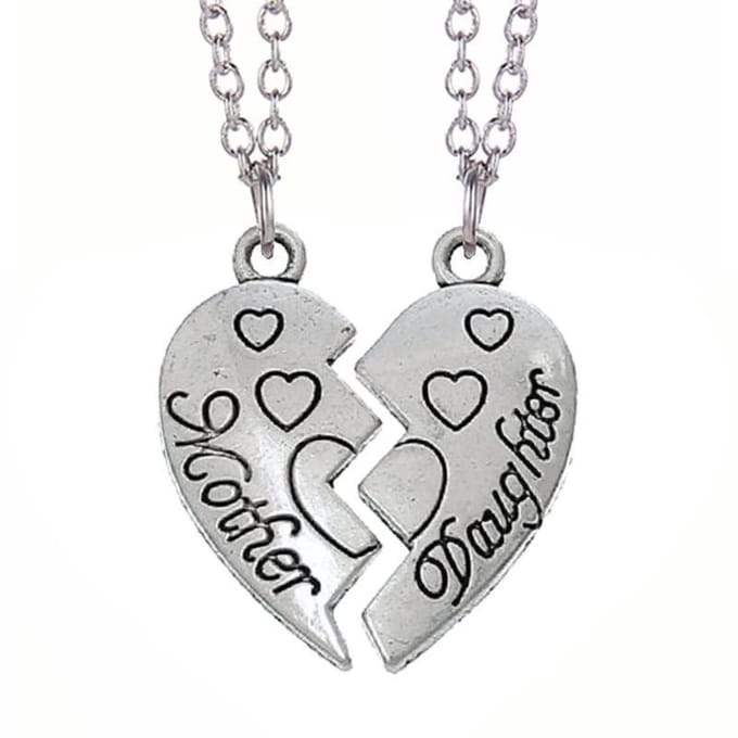 Fako Bijoux® - Vriendschapsketting - BFF Ketting - Mother Daughter Hartjes