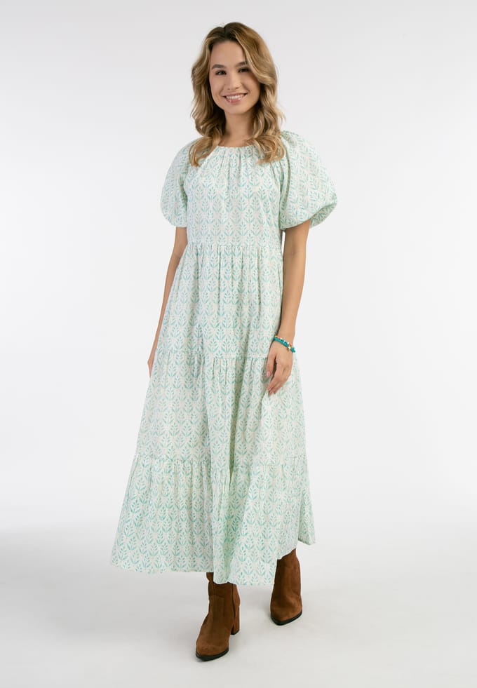 IZIA Maxi jurk Dames turkoois