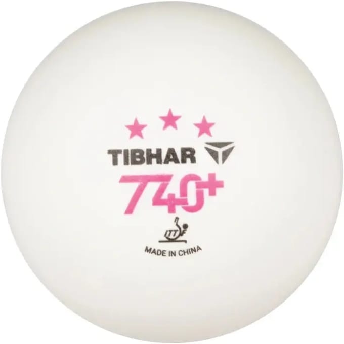 Tibhar Tafeltennisballen T40 Training box van 6 3* - Wit - Ping Pong Ballen