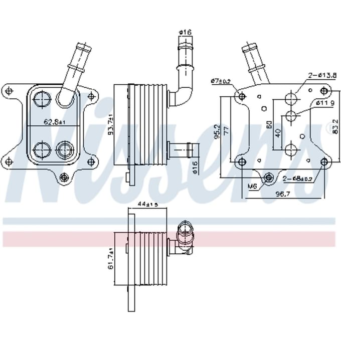 Olie radiator NISSENS 91425