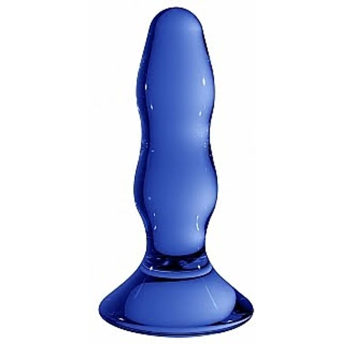 Chrystalino Pleaser Blue - Glazen Butt Plug
