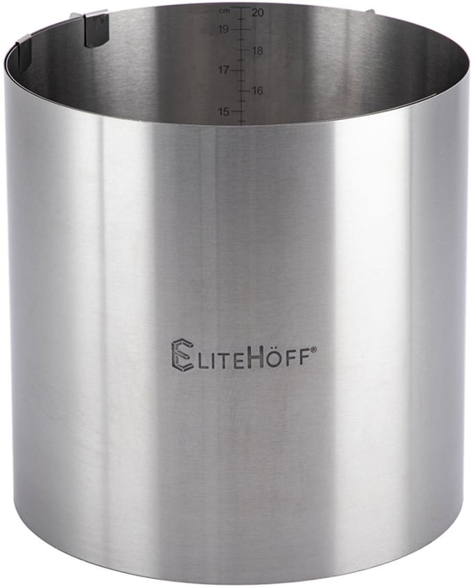 Elitehoff - Bakvorm - Verstelbare Diameter - Roestvrij Staal - Satijn Afwerking