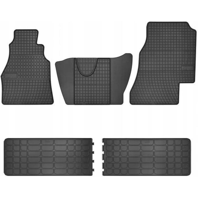VW LT 1995-2006 – Rubber Vloermatten – 7 Persoons, Doka/Brygadówka