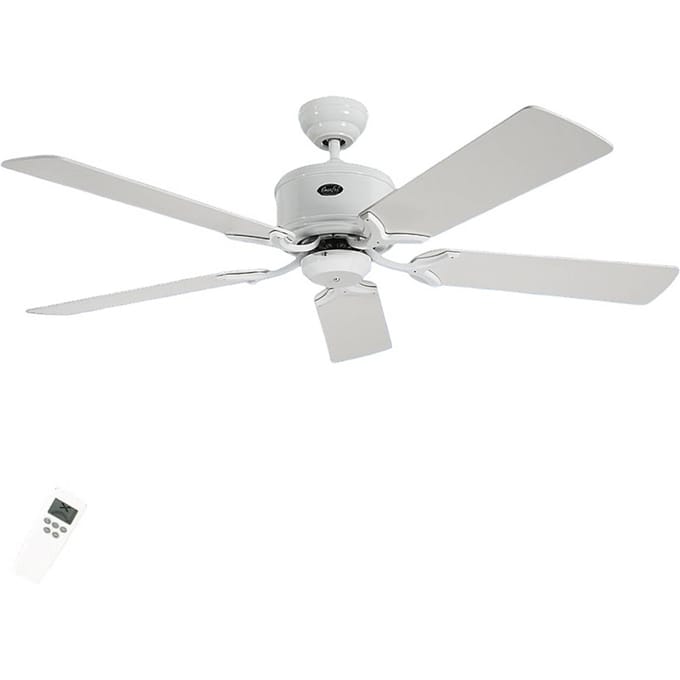 CasaFan Eco Elements Plafondventilator 23 W (Ø x h) 132 cm x 285 mm Wit-lak Met afstandsbediening