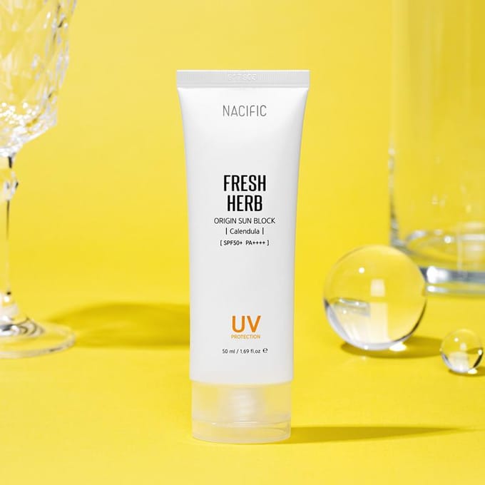 [NACIFIC] Fresh Herb Origin Zonnebrand Calendula SPF 50+ PA++++ 50ml white
