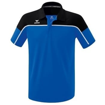 Erima Change Polo Heren - Wit / Zwart / New Royal | Maat: XXL