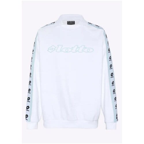 Lotto herensweatshirt 1325016 Trainingspullover Loose Fit Wit